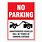 No-Parking Tow Away Sign