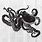 Octopus Stencil SVG