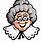 Old Lady Face Clip Art