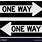 One Way Sign Vector