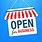 Open for Business Sign Clip Art Free