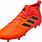 Orange Adidas Soccer Cleats