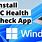PC Health Check Up App