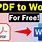 PDF to Word Conversion