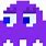 Pac Man Ghost Purple