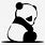 Panda Silhouette Clip Art