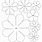 Paper Flower Pattern Tracing