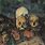 Paul Cezanne Skull Painting