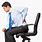 Person Sitting in Office Chair