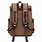 Personalized Leather and Canvas Backpack with Magnetic Straps