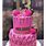 Pink 13th Birthday Cake