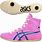 Pink Asics Ex Eo Wrestling Shoes