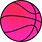 Pink Basketball Cartoon
