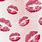 Pink Girly Lips Wallpaper