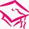 Pink Graduation Cap Clip Art