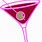 Pink Martini Glass Clip Art