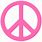 Pink Peace Sign