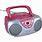 Pink Radio CD Player