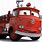 Pixar Cars Red Fire Truck