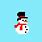 Pixelated Snowman