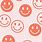 Preppy Wallpaper iPad Smiley-Face
