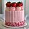 Pretty Strawberry Cake