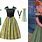 Princess Anna Frozen Green Dress