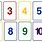 Printable Number Cards to 10