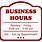 Printable Office Hours Sign