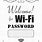 Printable Wi-Fi Password Sign