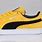 Puma Suede Black and Yellow