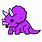 Purple Baby Dinosaur