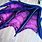 Purple Bat Wings
