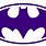 Purple Batman Symbol