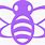 Purple Bee Clip Art