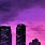 Purple City Phone Wallpaper