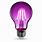 Purple Light Bulb