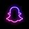 Purple Neon Snapchat Logo
