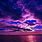 Purple Night Sky Desktop Wallpaper