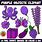 Purple Objects Clip Art