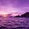 Purple Ocean Landscape