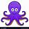 Purple Octopus Drawing
