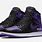 Purple and Black Air Jordans