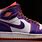 Purple and Orange Jordan 1s