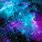 Purple and Teal Galaxy Wallpaper