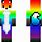 Rainbow Fox Minecraft Skin