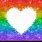 Rainbow Heart with Glitter