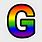 Rainbow Letter G