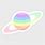 Rainbow Planet Sticker