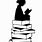 Reading Book Silhouette